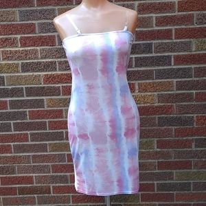 PLT pink tie dye dress sz 8